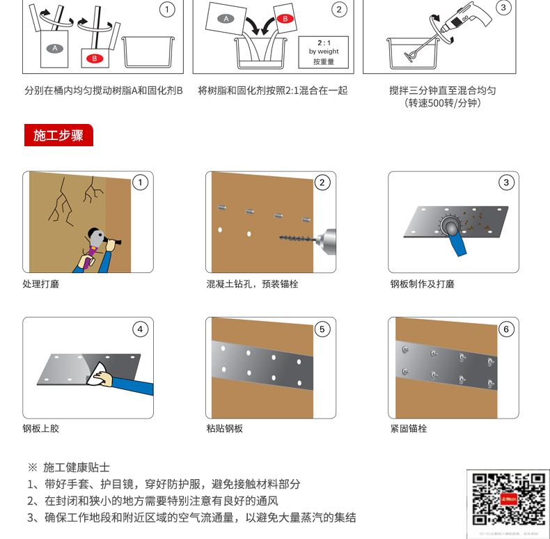 包钢洛阳粘钢加固施工过程